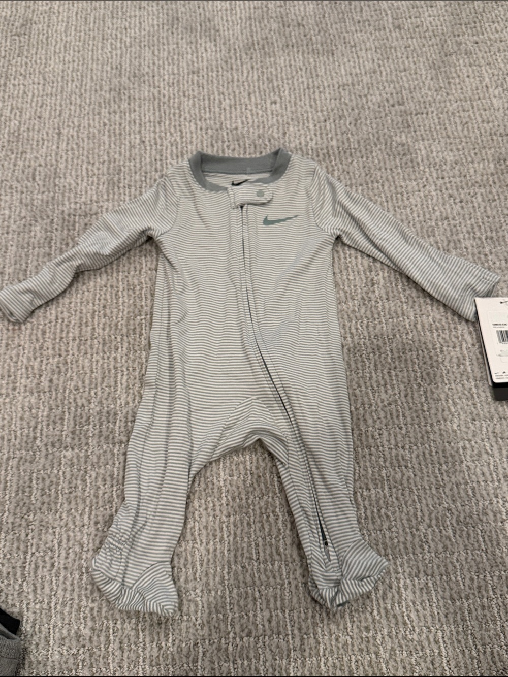 Nike Striped Baby Footed sleeper